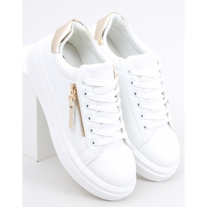 Women's sneakers Lerato WHITE / GOLD golden 1 Women's sneakers Lerato WHITE / GOLD golden 1