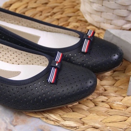 Rieker W RKR532 openwork ballerinas navy blue 2