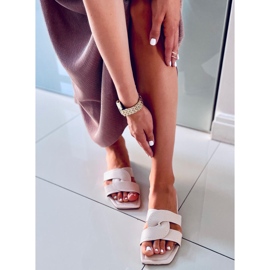 Slippers with square soles Nitya Beige 2