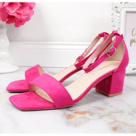 Sandals on the post of Vinceza W JAN107C pink 2