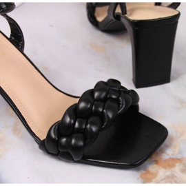 Black high-heeled sandals Vinceza W JAN114A 2