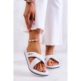 Women's foam slippers Big Star JJ274A339 White 1