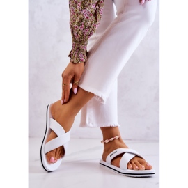 Women's foam slippers Big Star JJ274A339 White 2