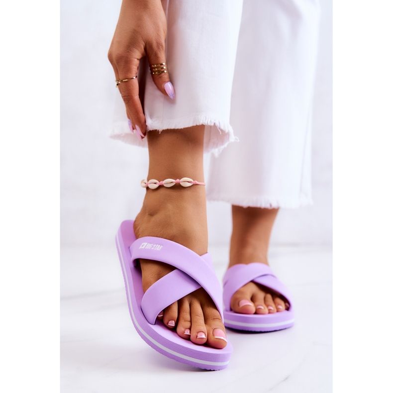 Women's Foam Slippers Big Star JJ274A340 Violet 1