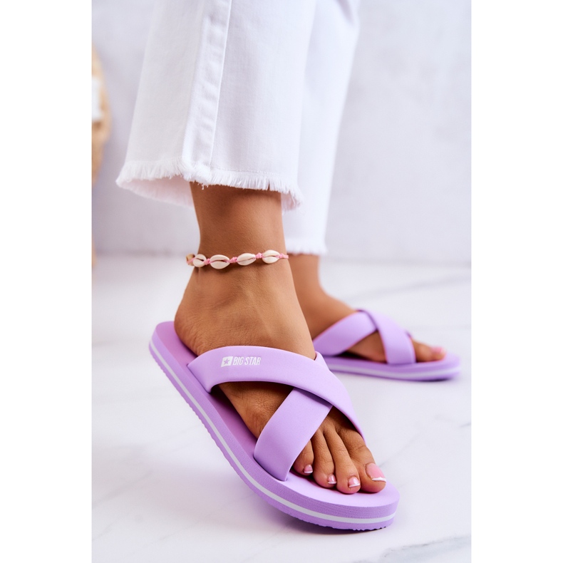 Women's Foam Slippers Big Star JJ274A340 Violet 2