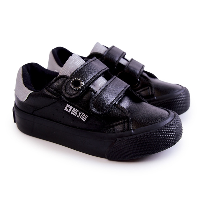 Children's Sneakers With Velcro Big Star JJ374110 Black-Gray 1