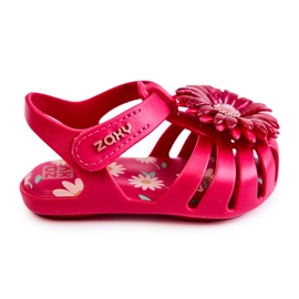 Children's Sandals With Velcro Fragrant ZAXY JJ385030 Dark pink 2