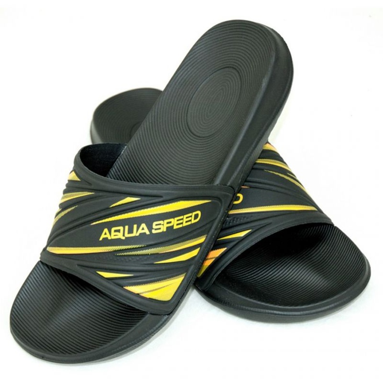 Aqua-Speed ​​Idaho M slippers, col. 18 black yellow 1
