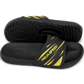 Aqua-Speed ​​Idaho M slippers, col. 18 black yellow 2