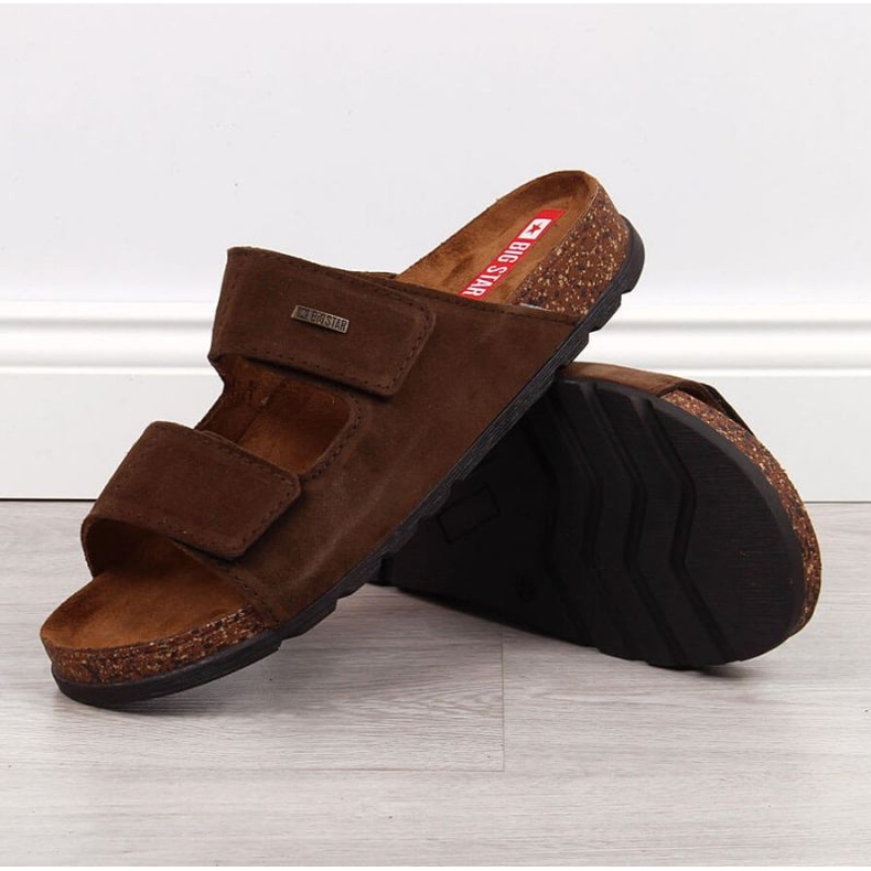 Velcro leather Big Star M JJ176002 brown 2 Velcro leather Big Star M JJ176002 brown 2