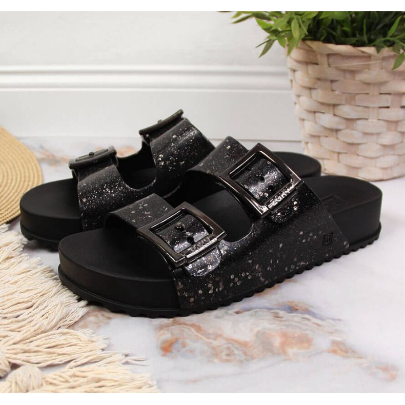 Rubber beach slippers Zaxy W INT1705 black 2