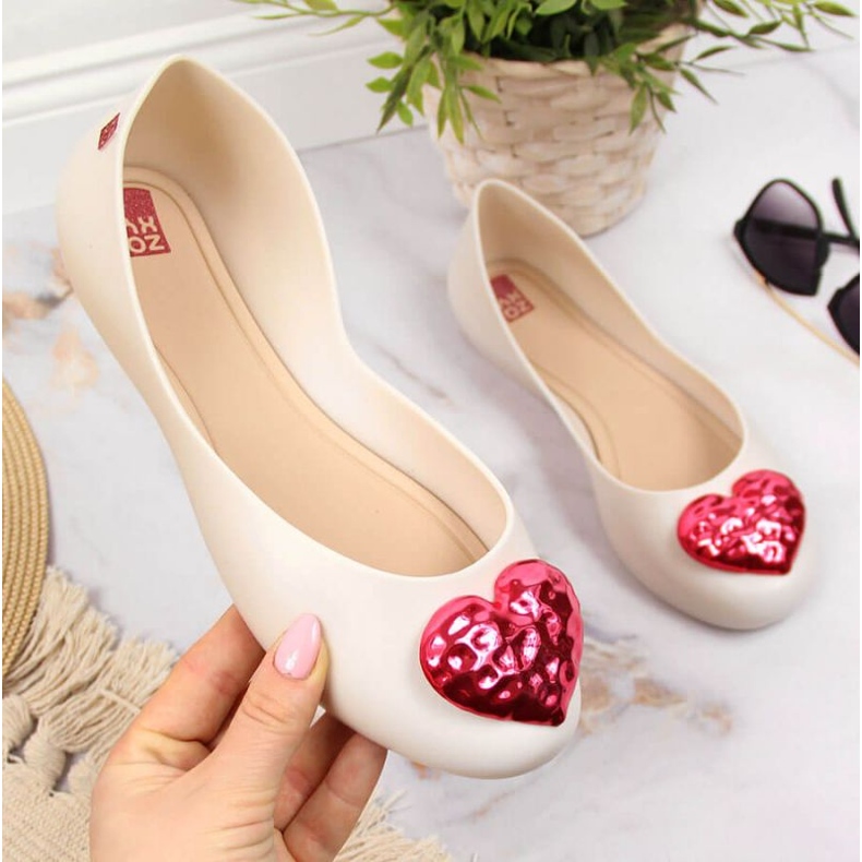 Meliski ballerinas with heart Zaxy W INT1711A beige 1