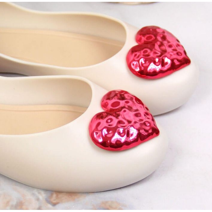 Meliski ballerinas with heart Zaxy W INT1711A beige 2