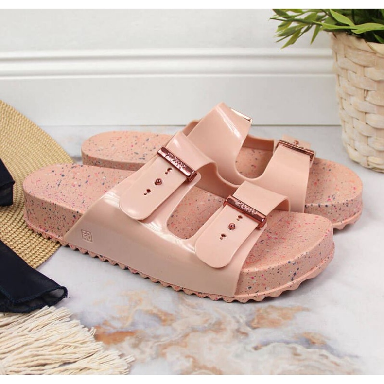 Rubber beach slippers Zaxy W INT1713 powder pink 2