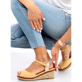 Sandals Espadrilles on the wedge Mandira Yellow 2