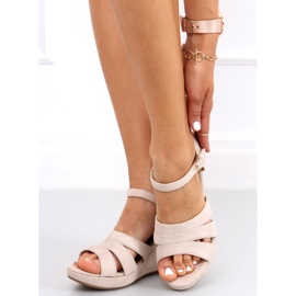 Wedge sandals Nirali Beige 1