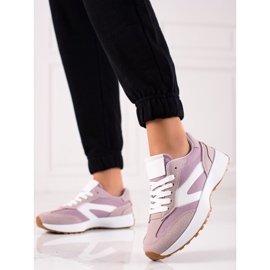 TRENDI Classic sports shoes purple pink 1