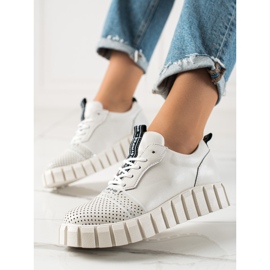 ARTIKER White Fashion Leather Shoes 1