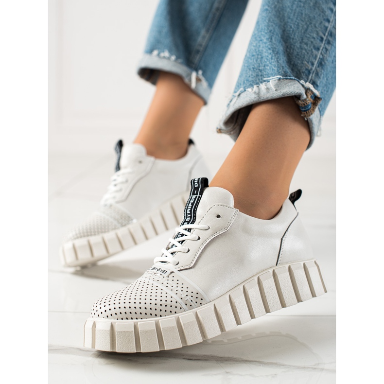 ARTIKER White Fashion Leather Shoes 1