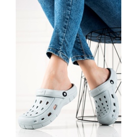 TRENDI Light Gray Slippers grey 1