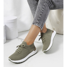 Green Ellice sports sneakers khaki 1