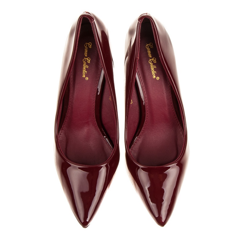 Comer Burgundy lacquered heels 1