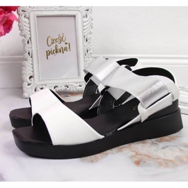 Wedge sandals Potocki W WOL75B white 2