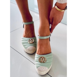 Wedge sandals Aika Green 1