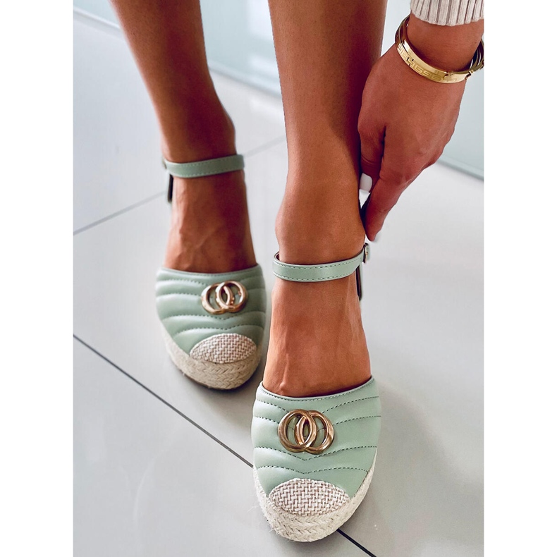 Wedge sandals Aika Green 1