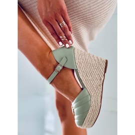 Wedge sandals Aika Green 2