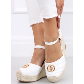 Wedge sandals Aika White 2