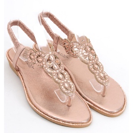 Saida Champagne flip-flops pink 2