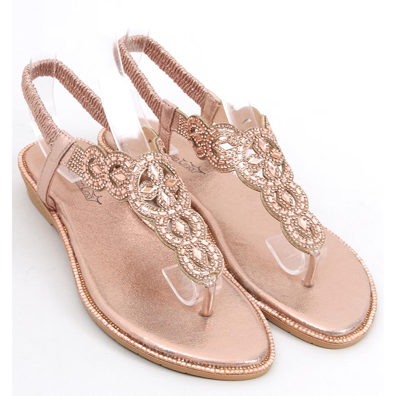 Saida Champagne flip-flops pink 2