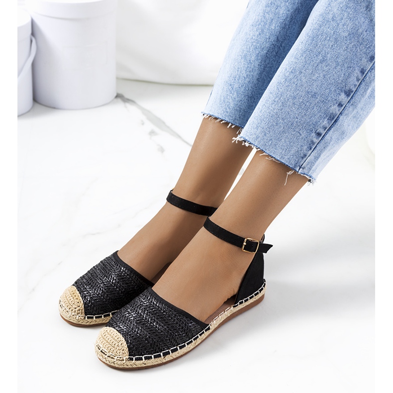 Black lyons braided espadrilles 1