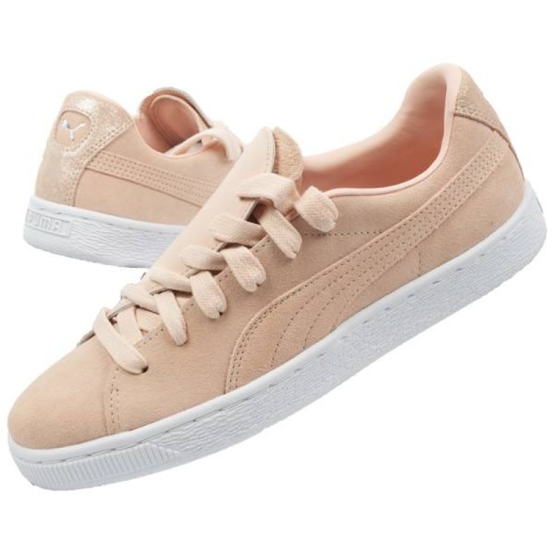 Puma suede crush frosted W 370194 01 beige 1