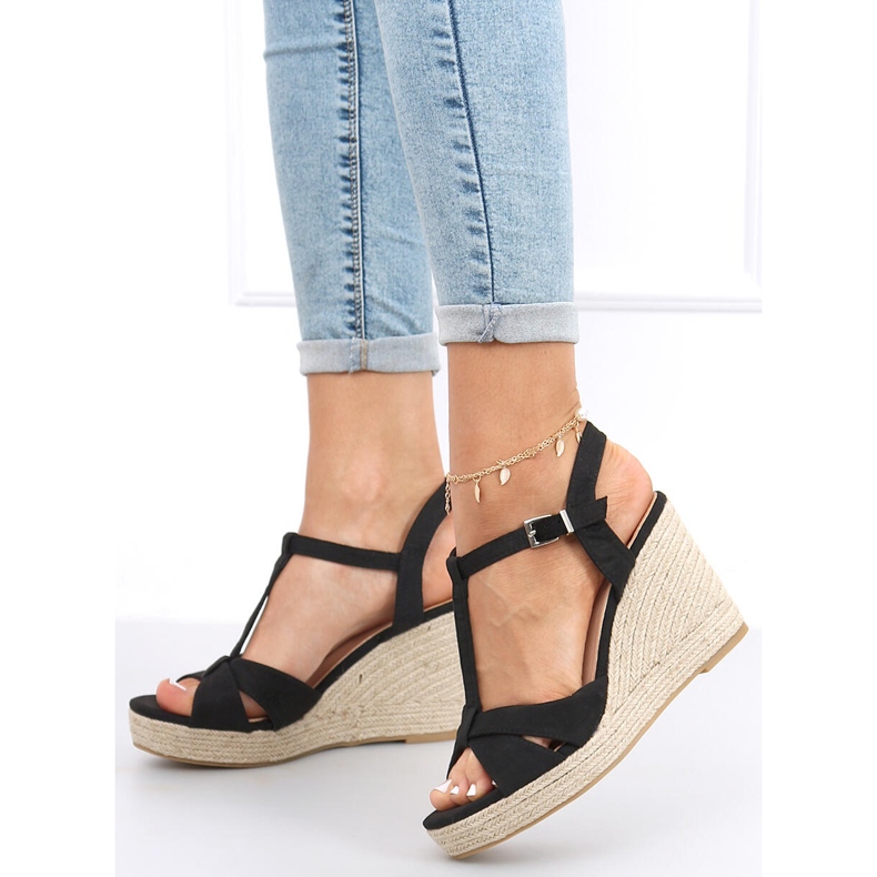 Sandals Espadrilles on the wedge Basam Black 1