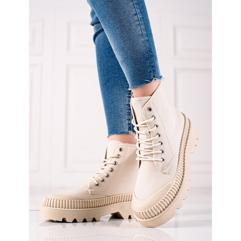 Melisa Fashionable Sneakers On The Platform beige 1