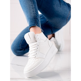 Renda High-top Sneakers On The Platform white 1
