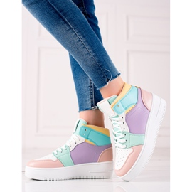Renda High-top Sneakers On The Platform multicolored 1