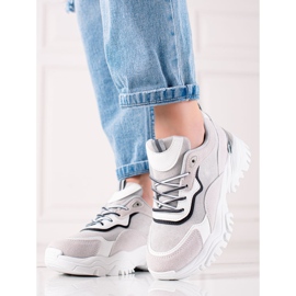 TRENDI Fashionable Sneakers grey multicolored 1