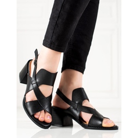 Leather high-heeled sandals LA.FI black 1 Leather high-heeled sandals LA.FI black 1