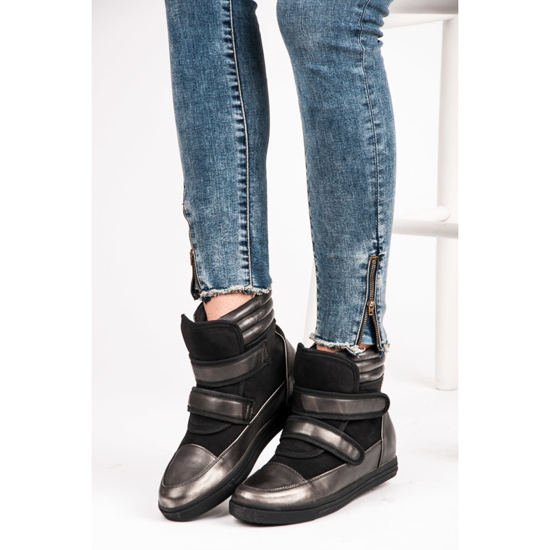 Show It High-gloss sneakers grey 1