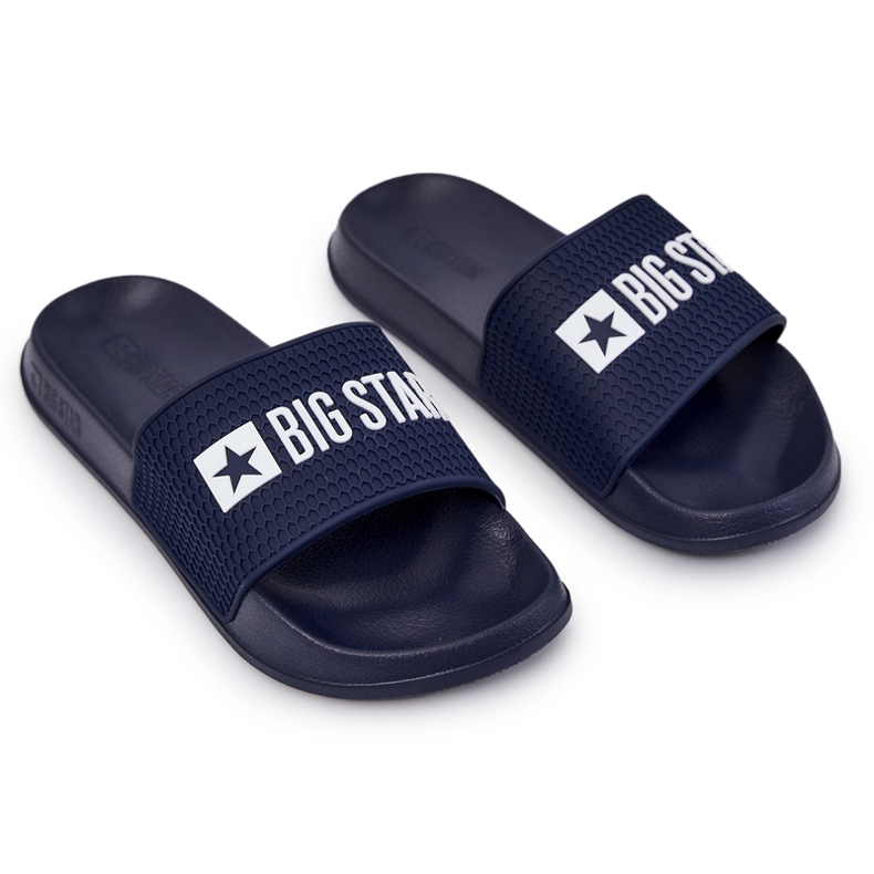 Men's Big Star JJ174507 Navy blue slippers 2 Men's Big Star JJ174507 Navy blue slippers 2