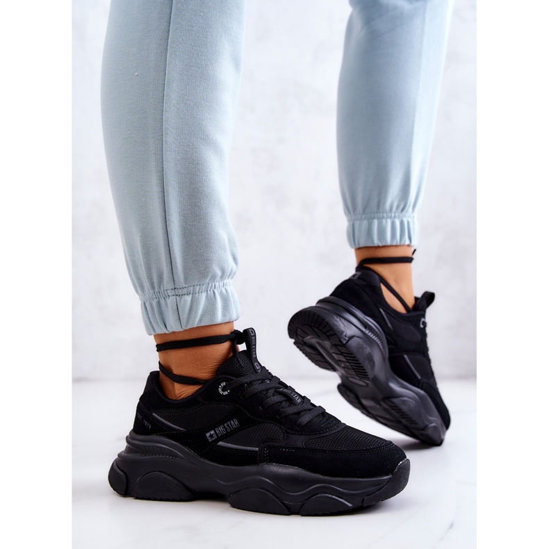 Women's Sneakers Sports Shoes Big Star JJ274578 Black 2