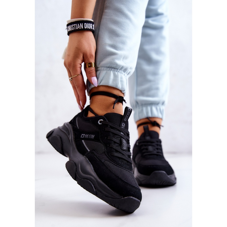 Women's Sneakers Sports Shoes Big Star JJ274578 Black 1