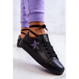 Leather Sneakers Star Big Star JJ274243 Black 2 Leather Sneakers Star Big Star JJ274243 Black 2