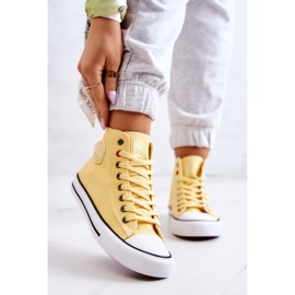 Women's High Sneakers Big Star JJ274207 Yellow 1