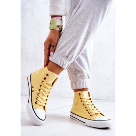 Women's High Sneakers Big Star JJ274207 Yellow 2