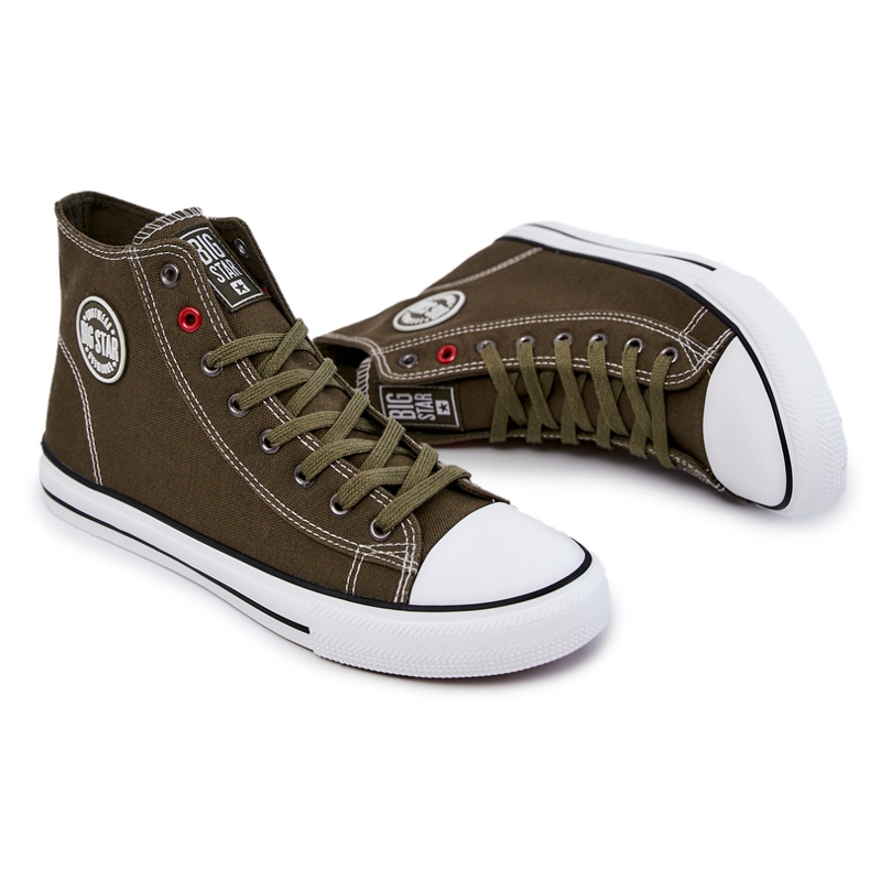 Men's High Sneakers Big Star JJ174387 Khaki 2 Men's High Sneakers Big Star JJ174387 Khaki 2