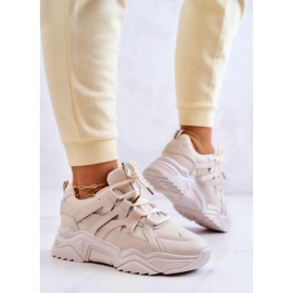 Women's sports shoes Sneakers Beige Daren 2